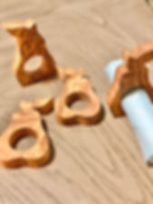 Pear Napkin Rings (set of 4)