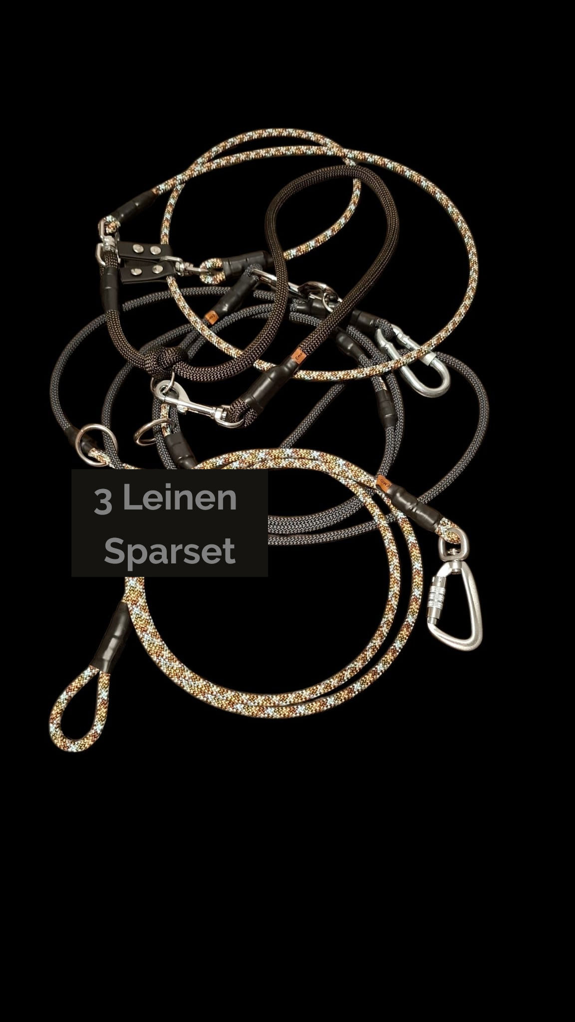 3 Leinen Sparset Camouflage