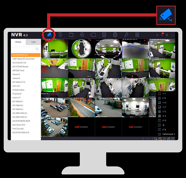NVR screen
