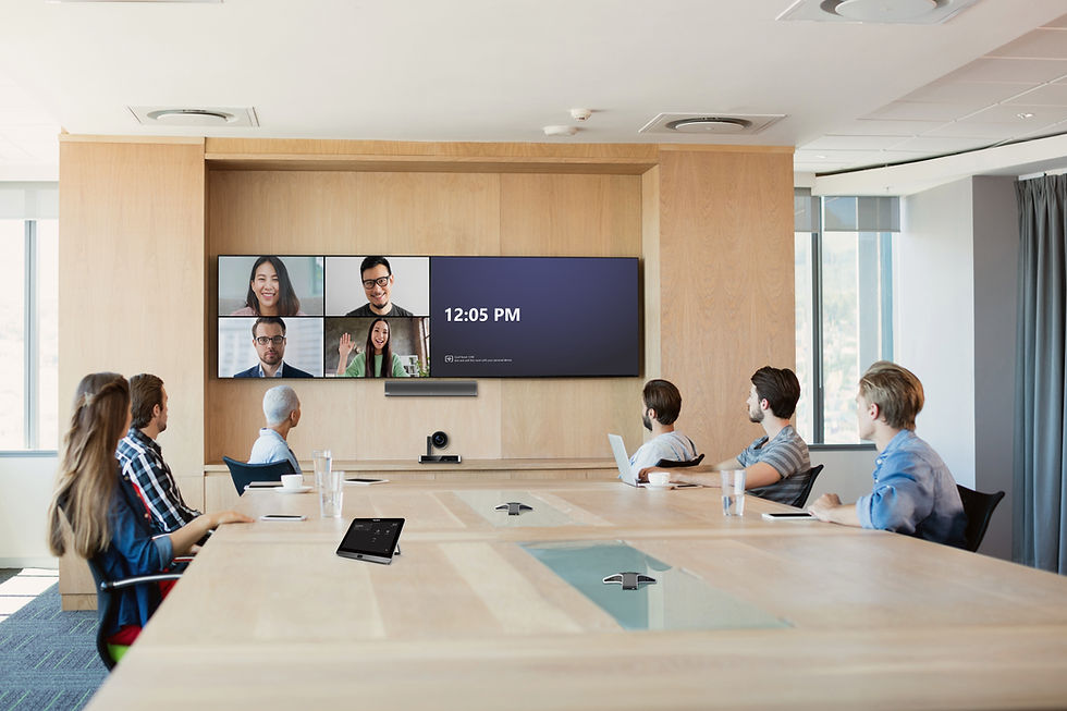 Yealink MVC860 installed in a large corporate meeting room