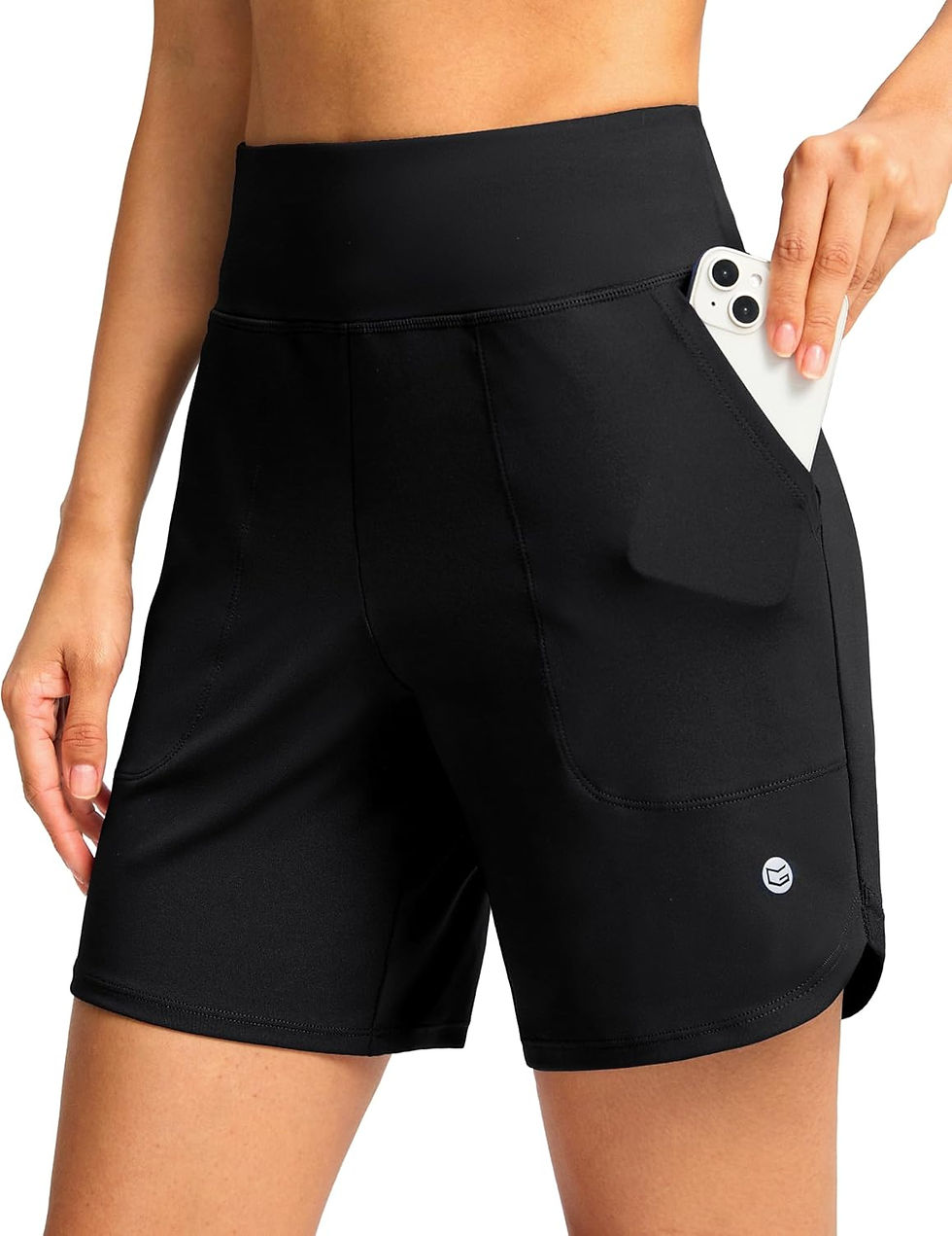 Miniature : G Gradual Women's Athletic Shorts 6" High Waisted Stretchy Bermuda Shorts for W