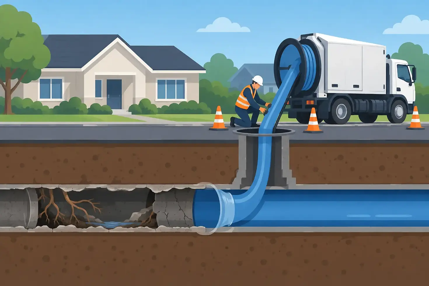 How Trenchless Technology Repairs Sewer Lines