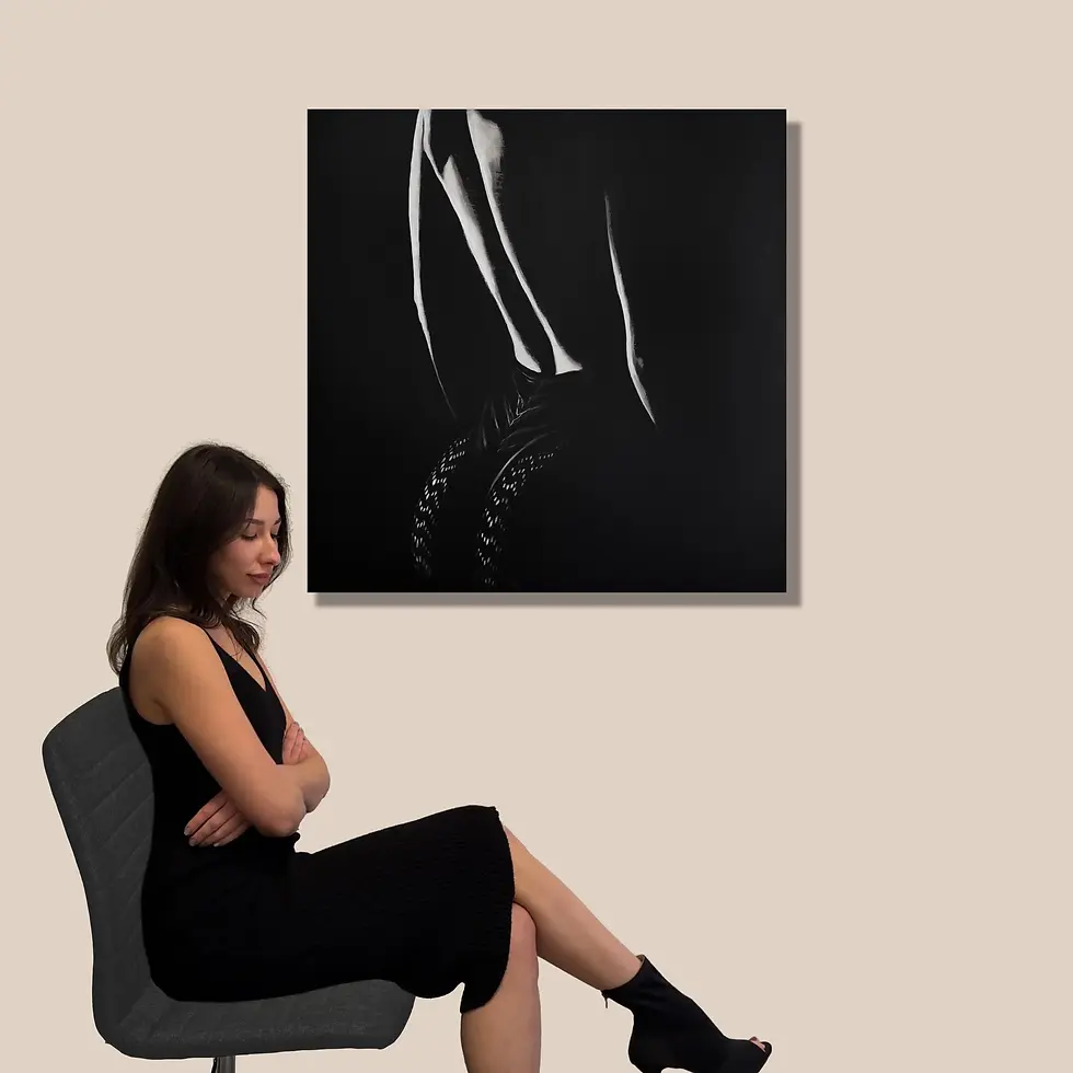 Прев'ю: Авторська робота акрилом з контрастом світла