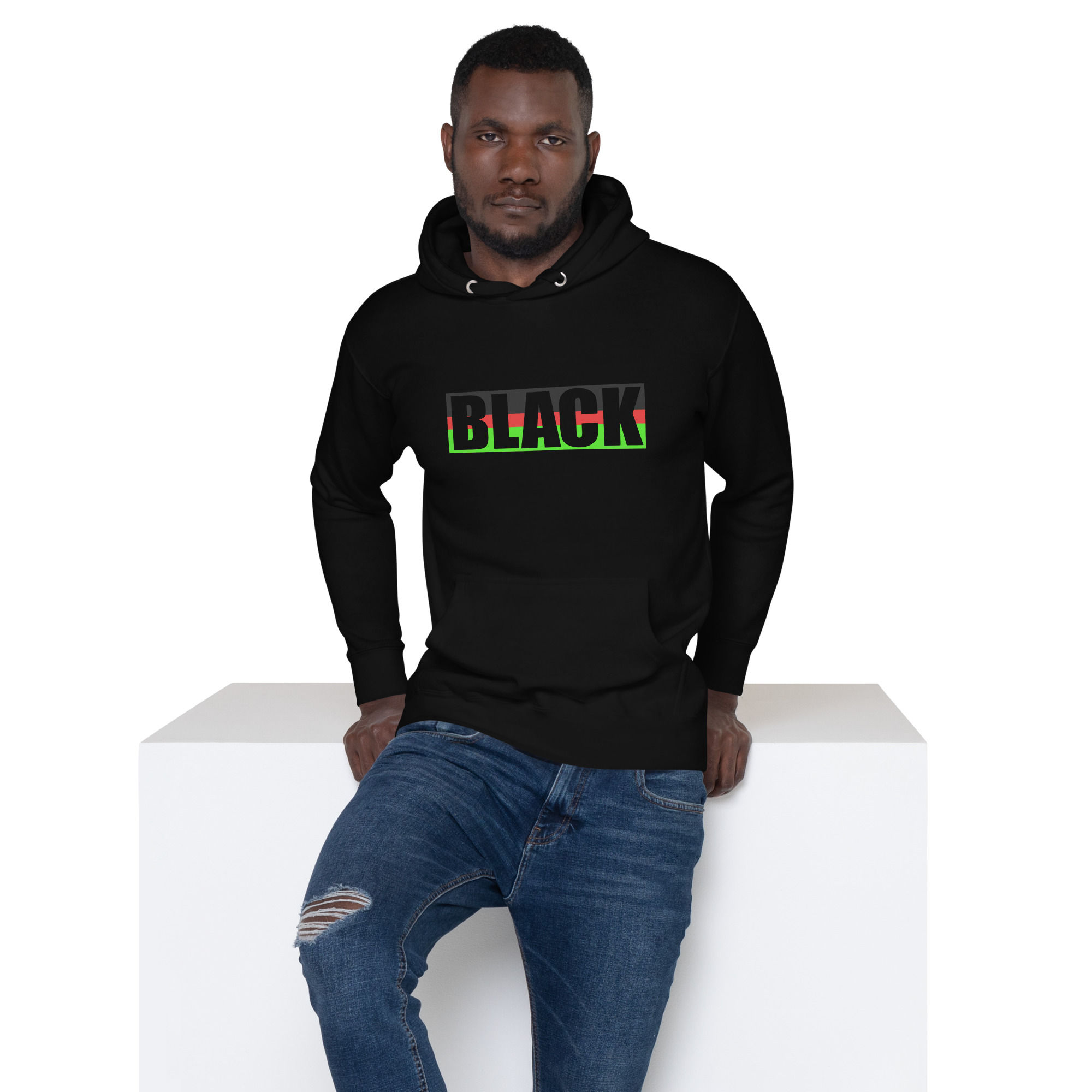 Black Brand celebratory hoodie