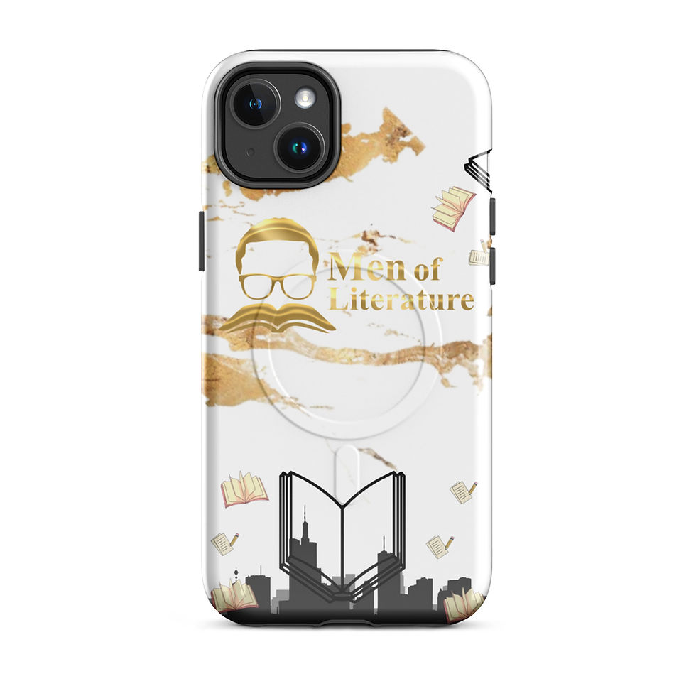 Thumbnail: MagSafe® tough case for iPhone® - Men Of Literature w/ Gold Accent