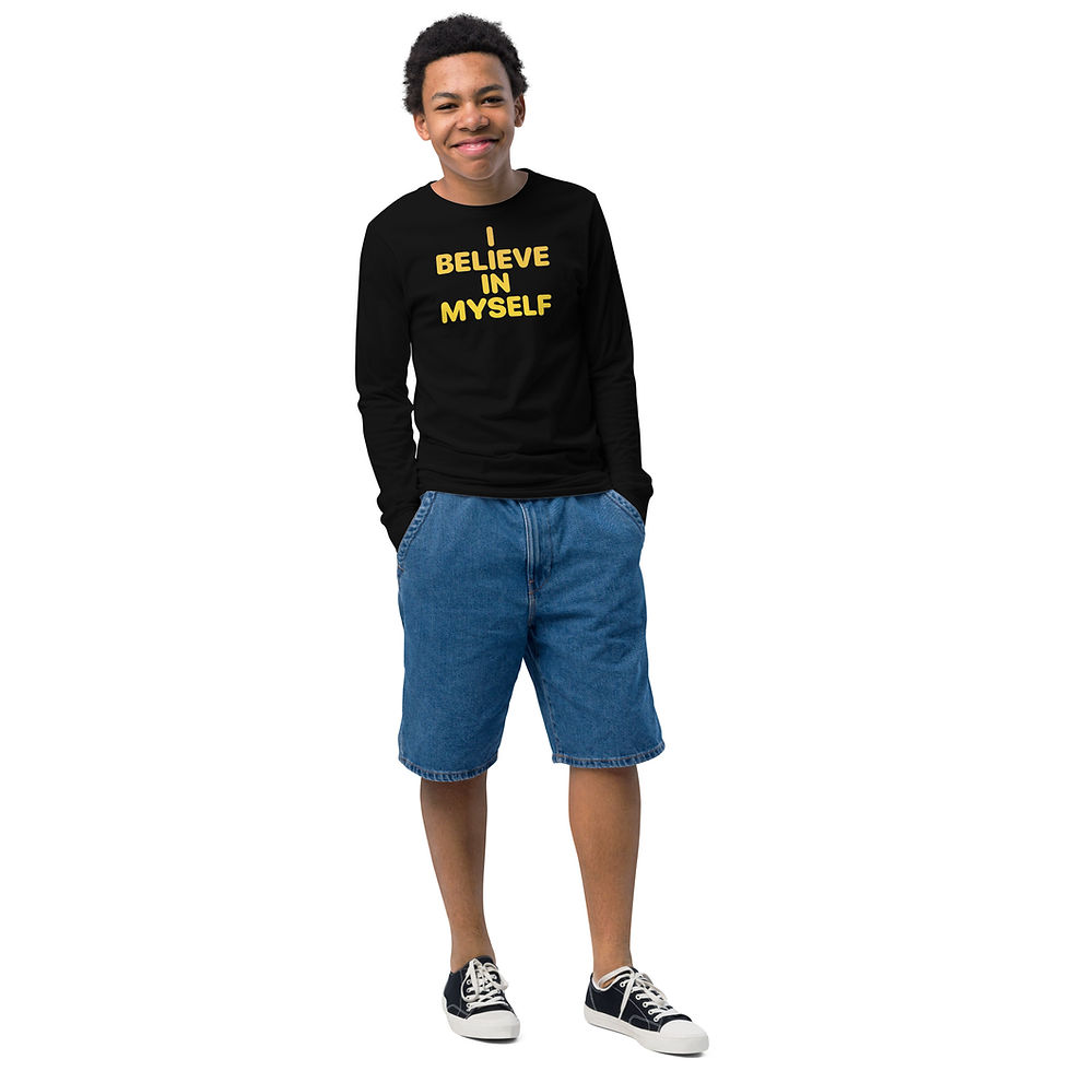 Thumbnail: Youth long sleeve I  Believe in myself tee