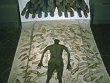 Oil painting on canvas and board