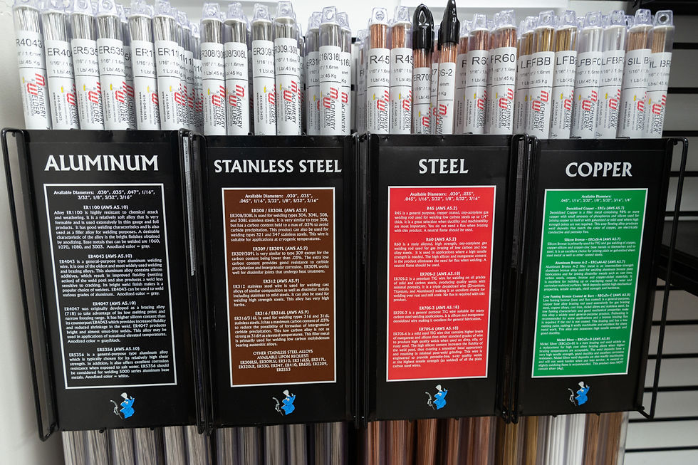 A wide range of TIG wire in store