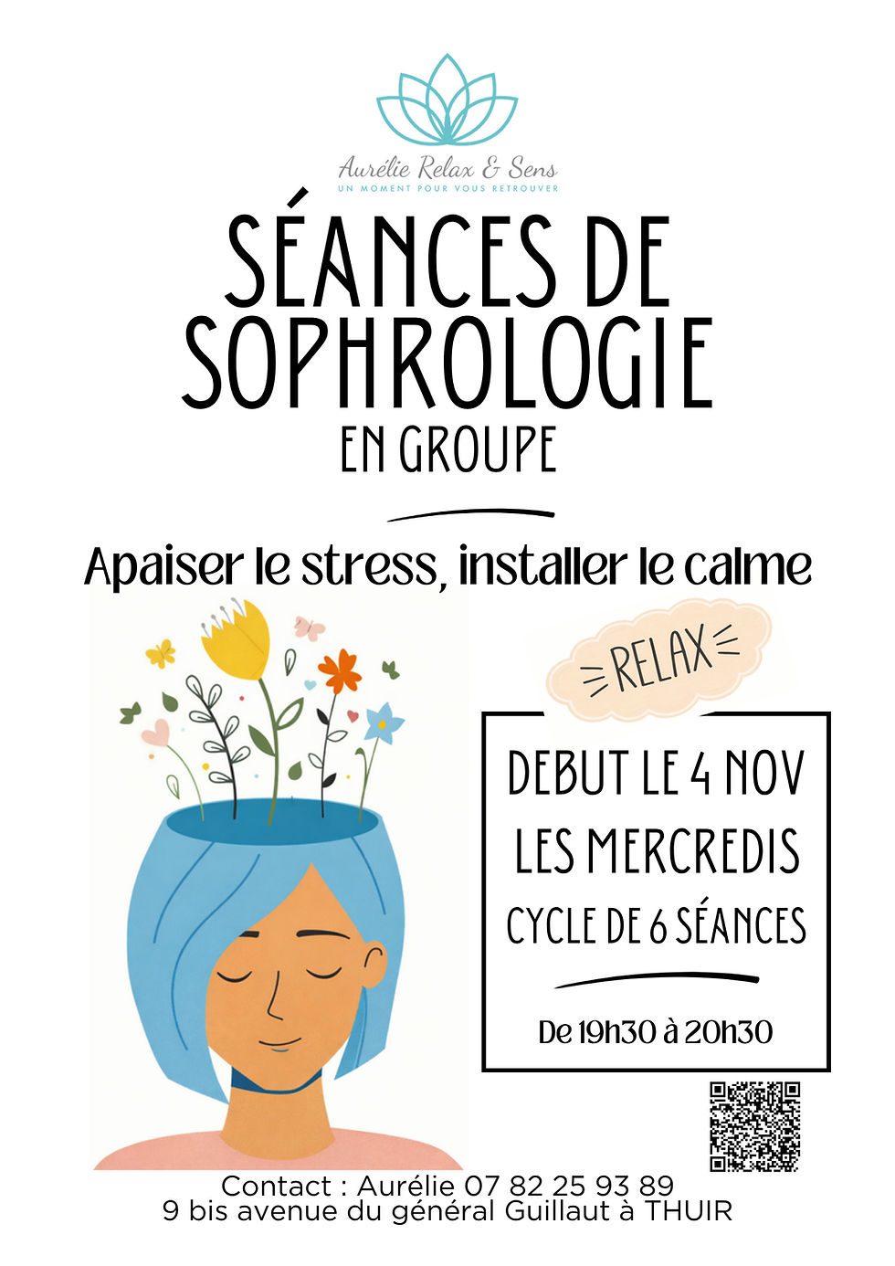 Des séances collectives de sophrologie dès le mois d'avril