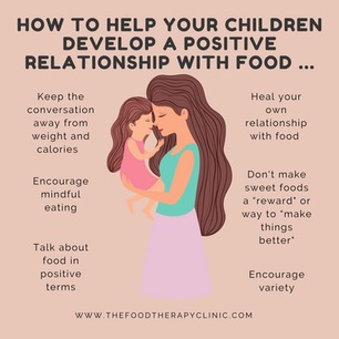 How to help your children develop a positive relationship with food