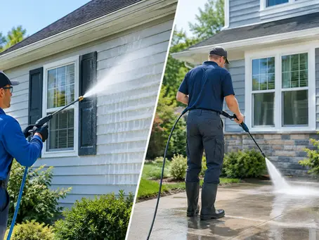 Soft washing vs Power wash Comparison for Your Home.