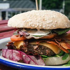 burger, food on langeland 