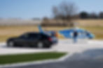 Mercedes-Benz luxury transfer vehicle at Zagreb Airport, private chauffeur transfer to Istria Croatia
