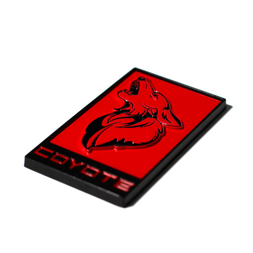 V3 GT350R Style Howling Coyote Emblem Coyote Badge Shop