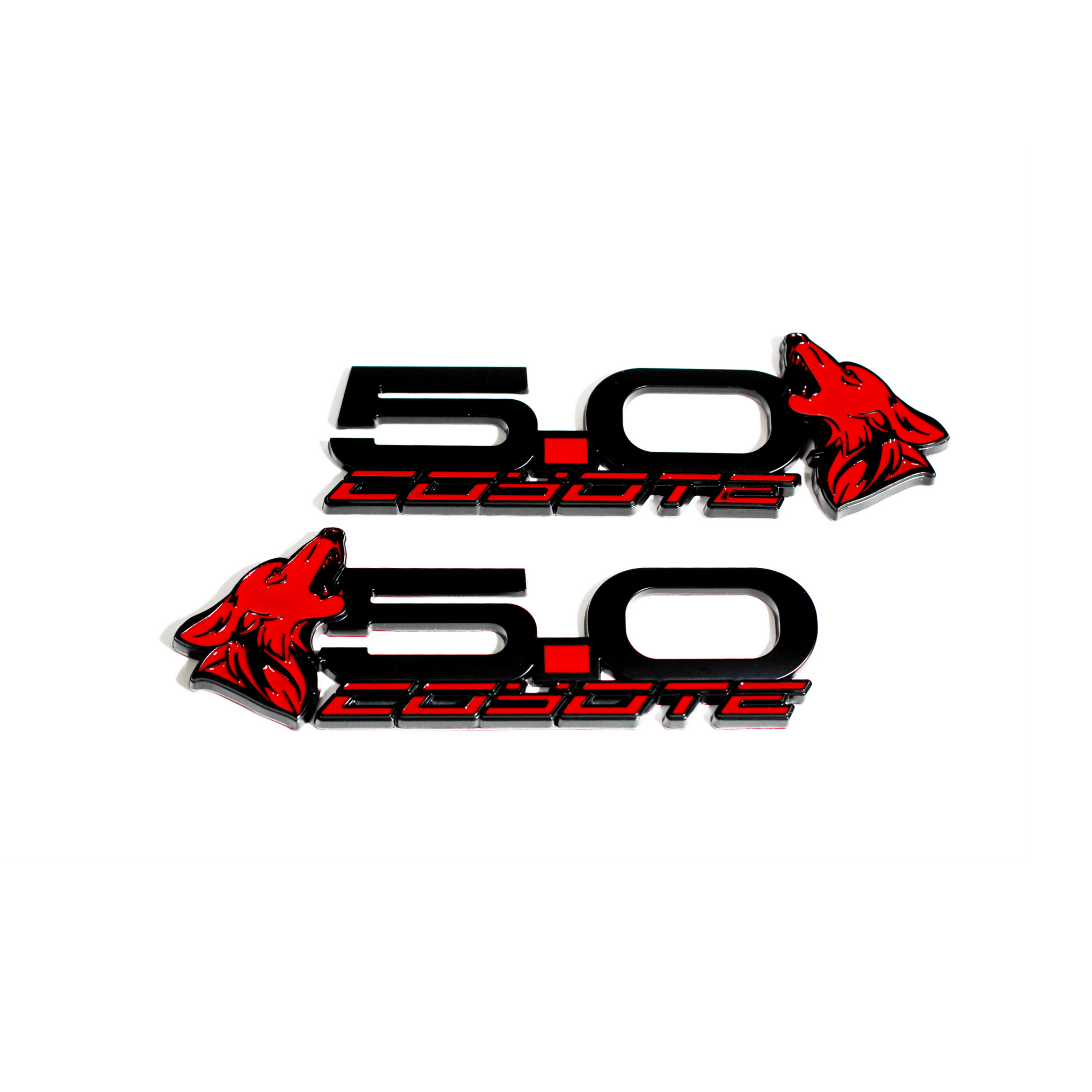 V4 Coyote "5.0" Fender Badges (Pair) - S550 Style