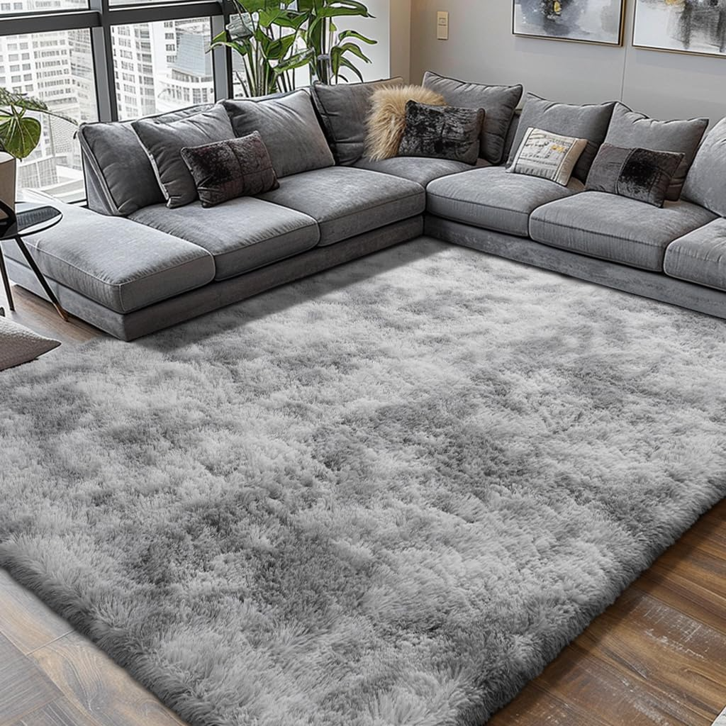 VIKAMA Ultra-Soft Puffy Rug, Bedroom & Living Room Indoor Floor Mat, Nursery Car