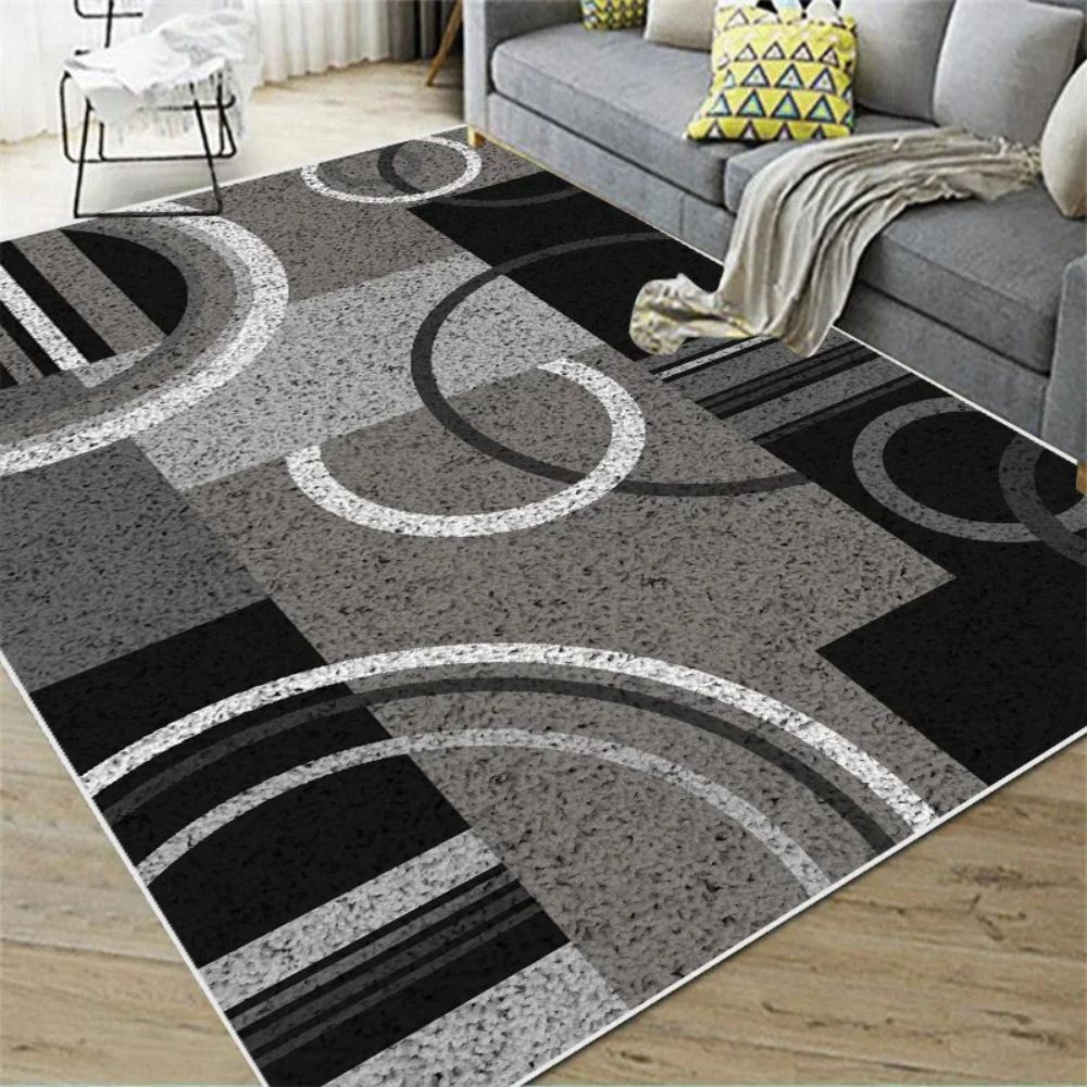 VIKAMA Nordic Abstract Carpet Living Room Bedroom Kitchen Dining Room Floor Mat