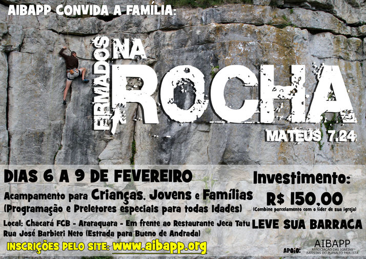 FIRMADOS NA ROCHA - RETIRO 2016