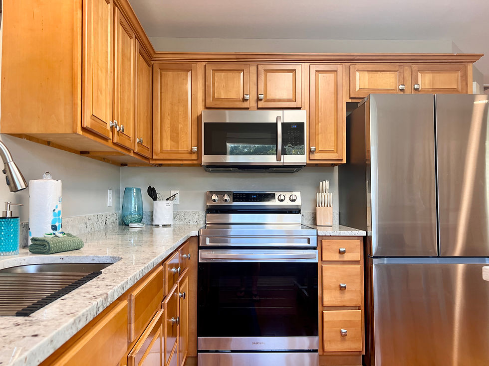 Modern well stocked kitchen
