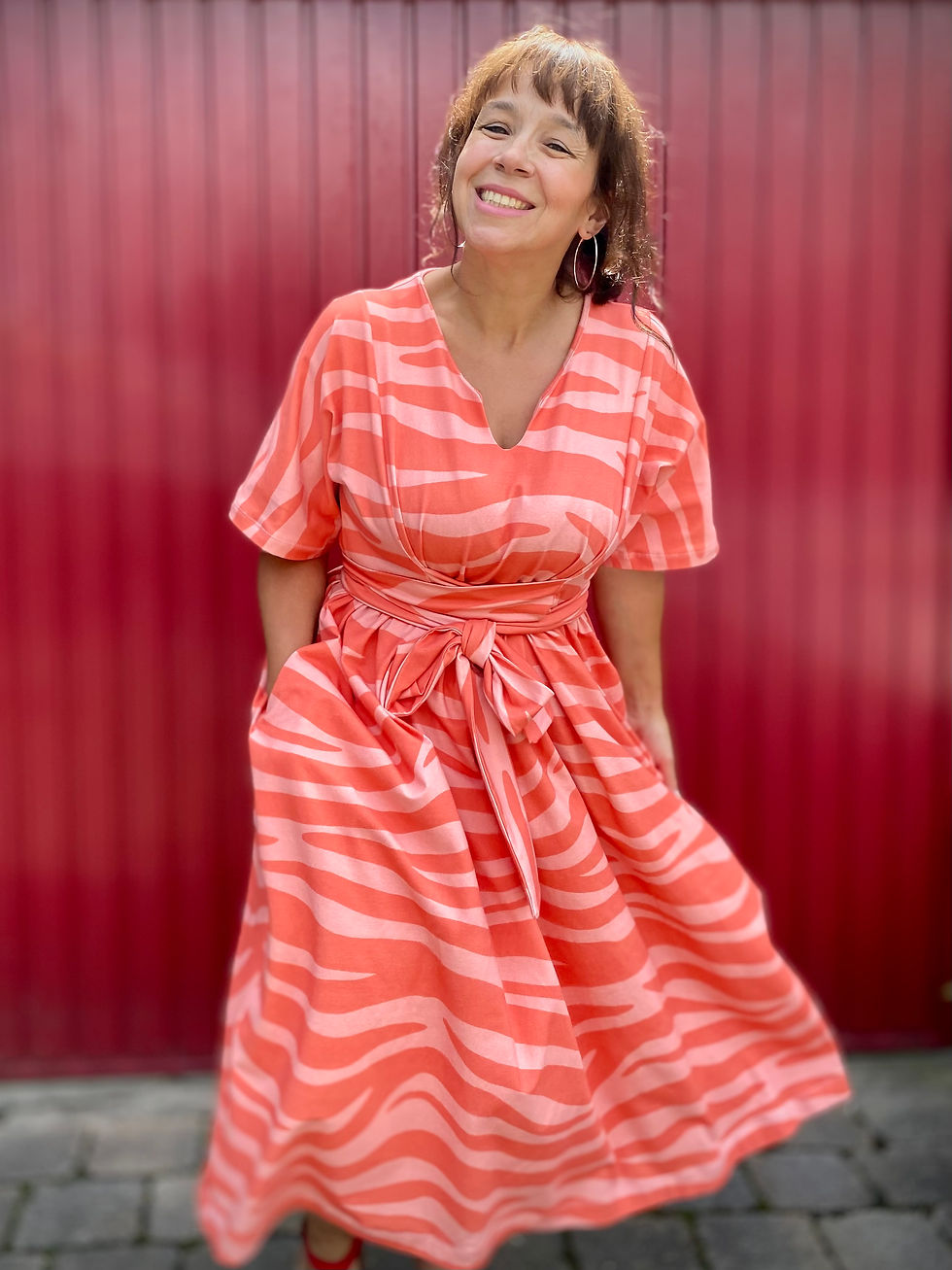 Miniaturbild: Jersey Go Wild Zebra "coral"