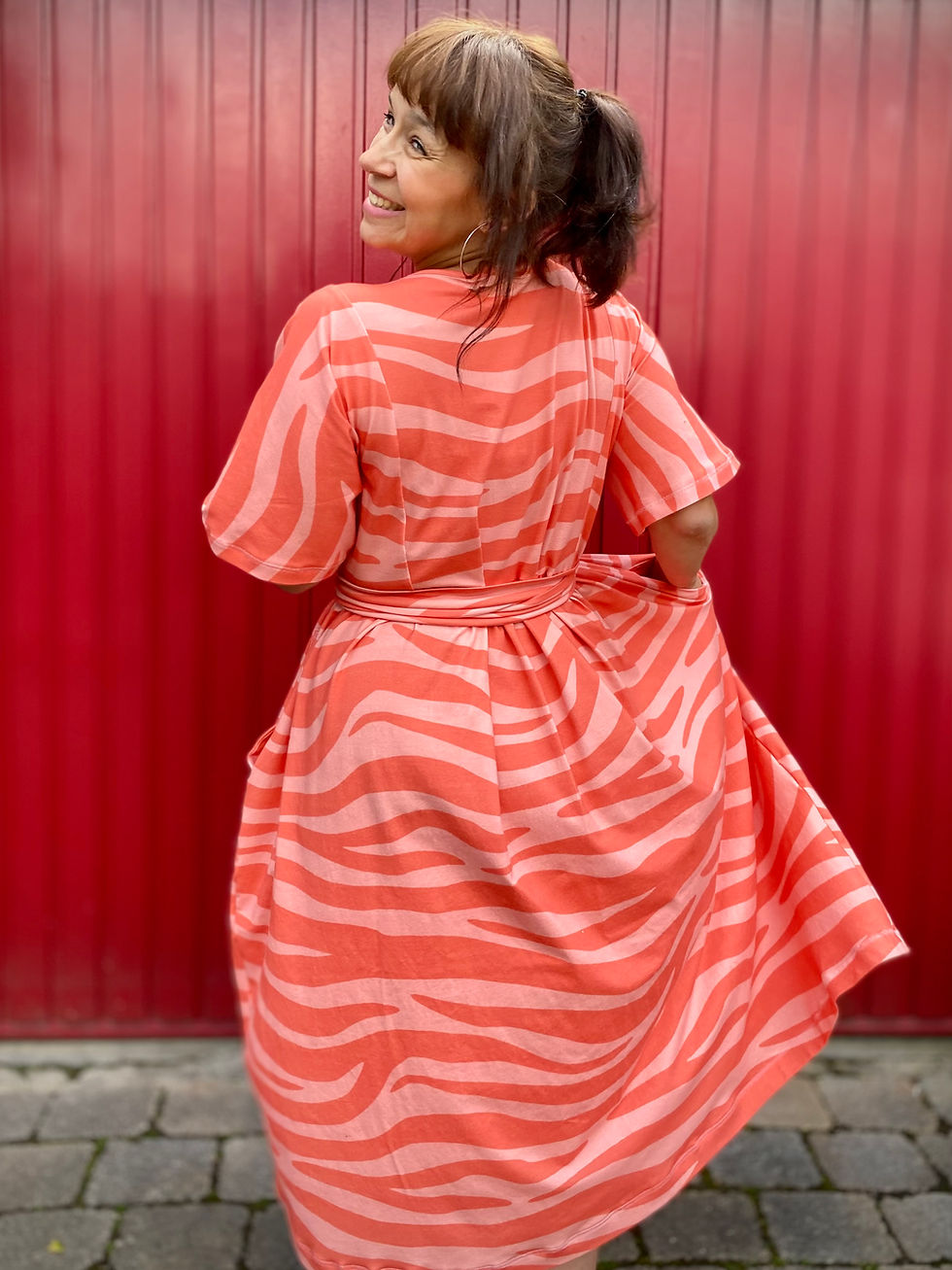 Miniaturbild: Jersey Go Wild Zebra "coral"