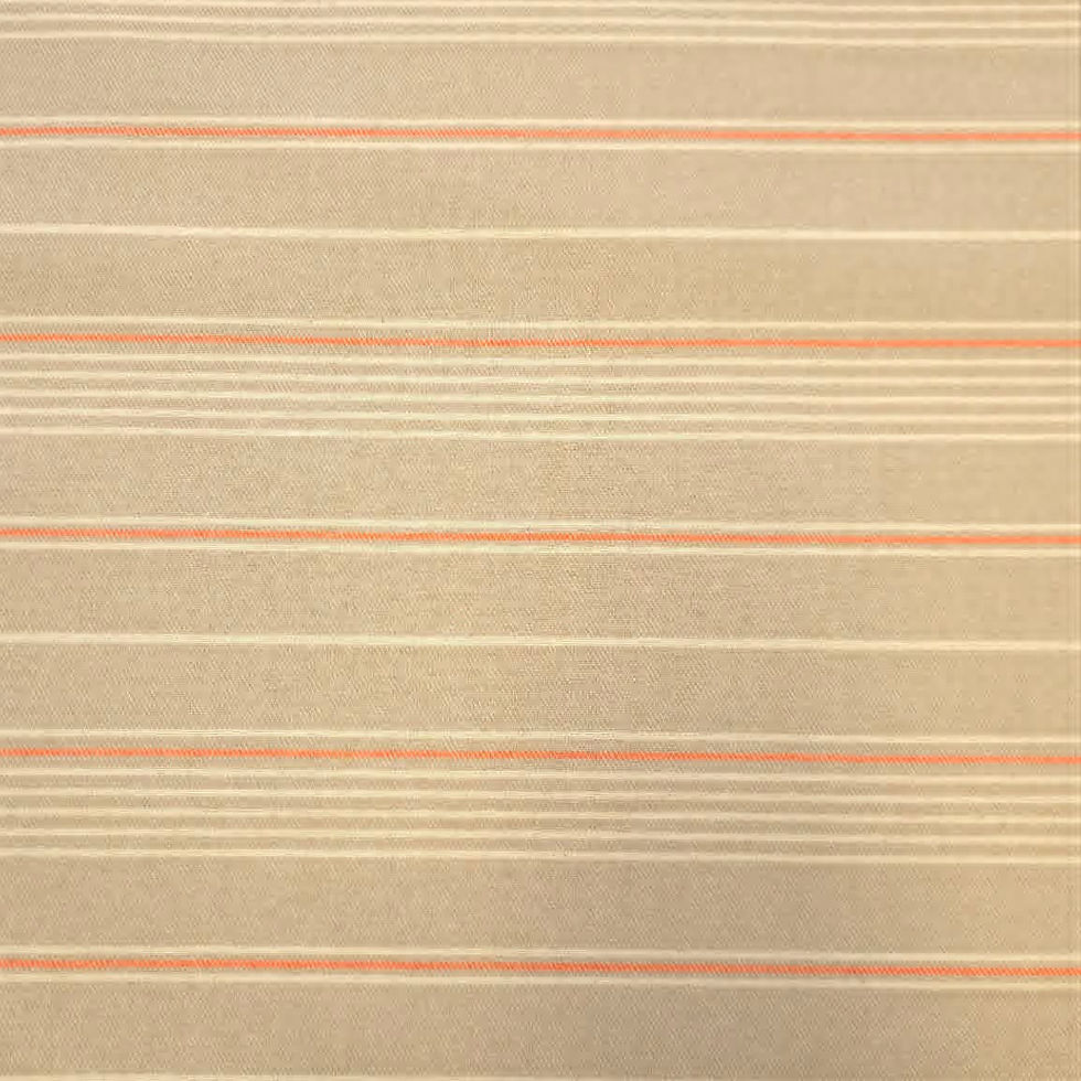 Miniaturbild: Baumwoll-Leinen Streifen "neonorange natur"