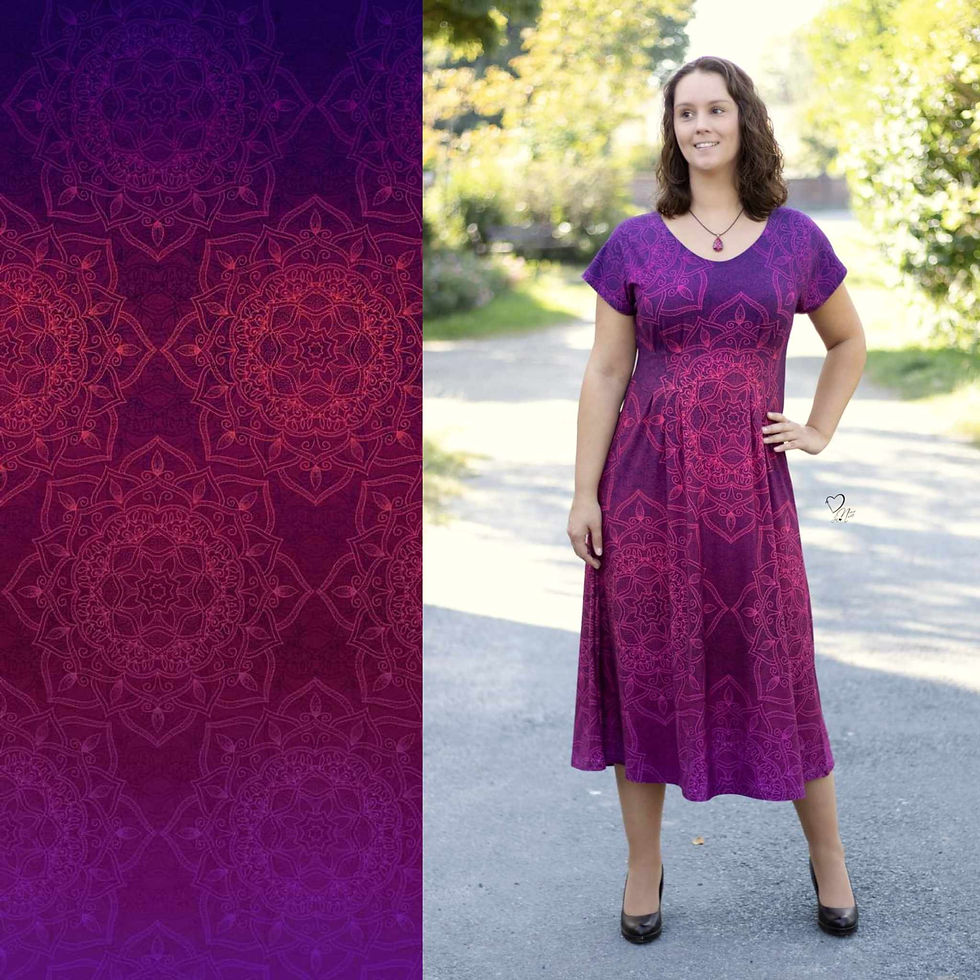 Viskosejersey Bohemian Summervibes "Queenly"