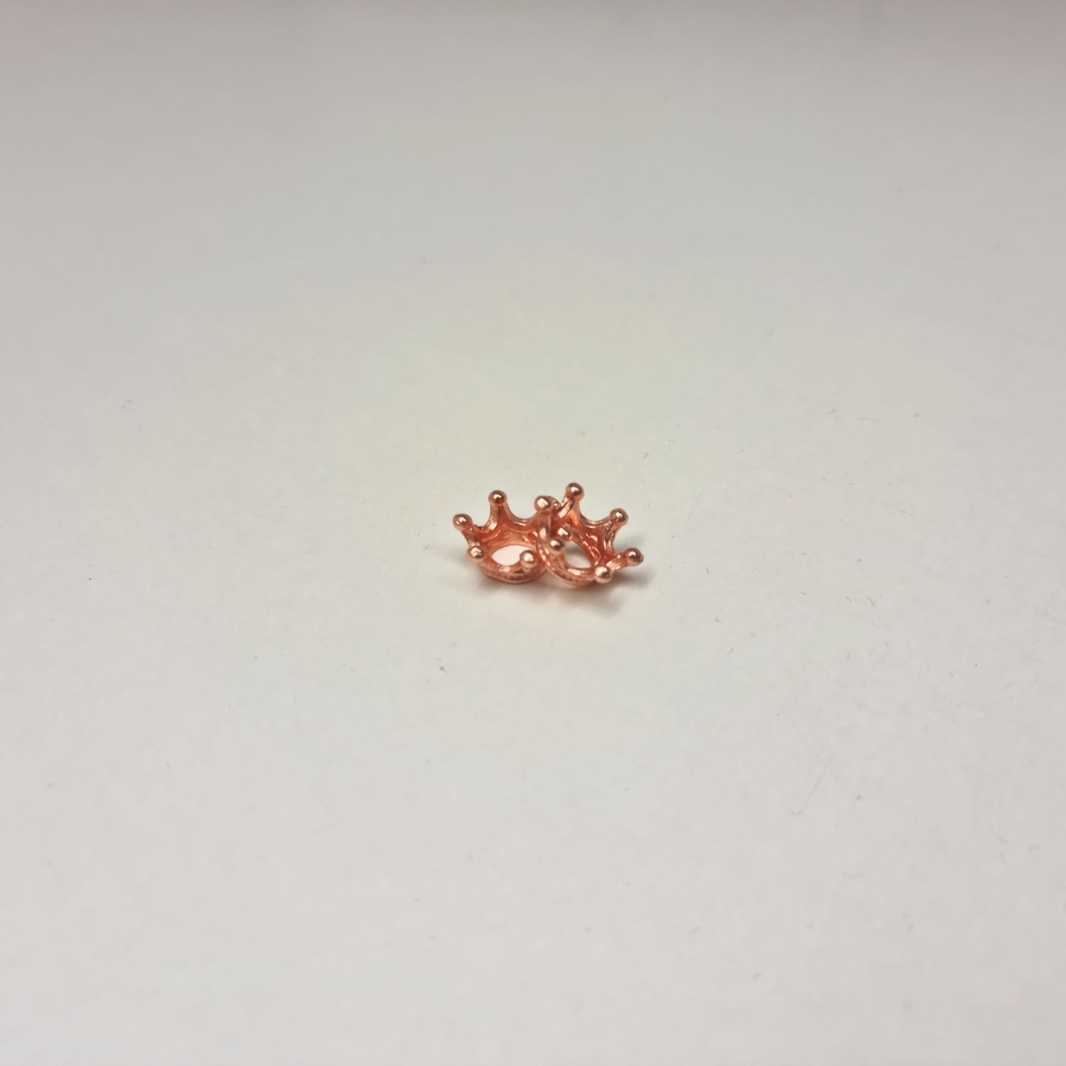 Perlen Krönchen 14x7mm, rosegold