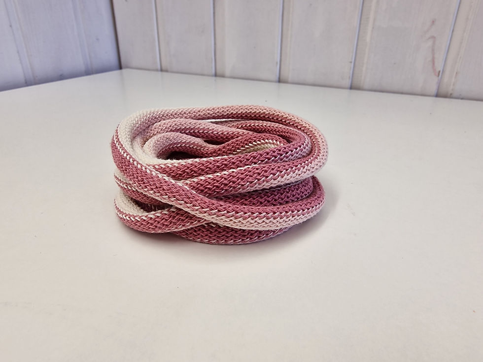 Premiumkordel 9 mm Tricolor rose