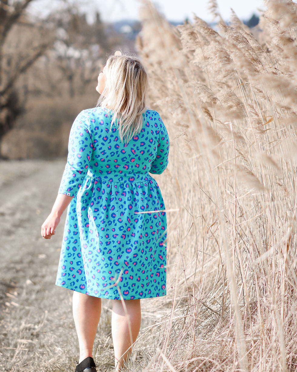 Miniaturbild: French Terry Geo Leo New Style "Turquoise"