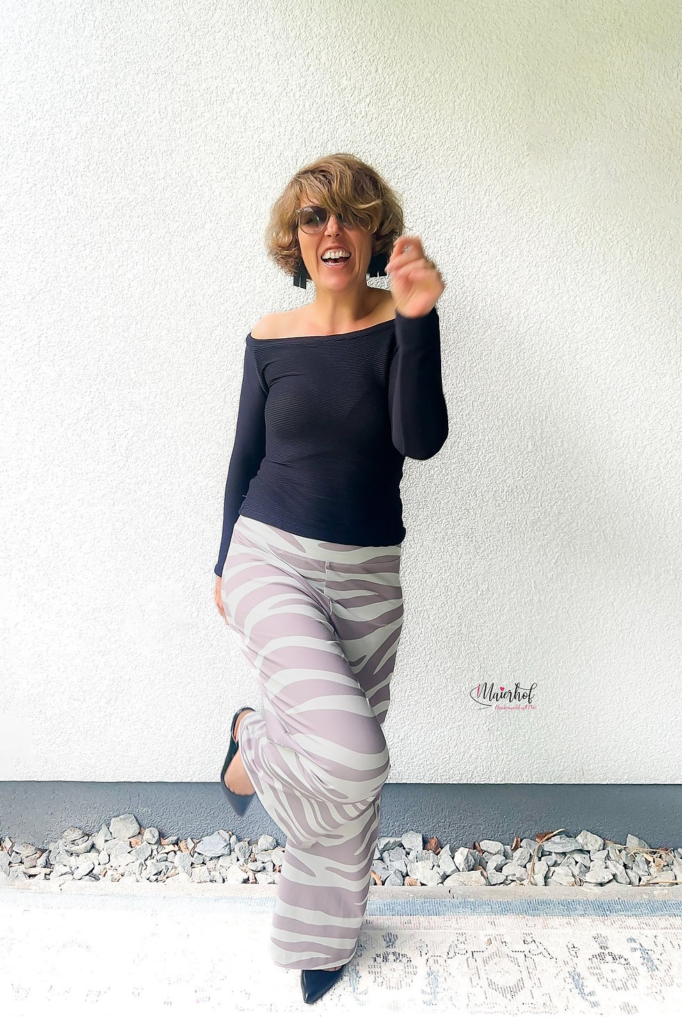 Miniaturbild: French Terry Go Wild Zebra "grey"