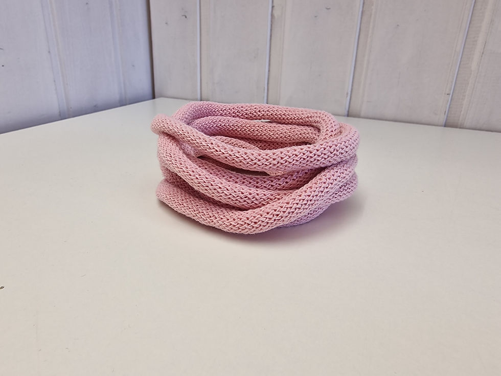 Premiumkordel 9 mm Babyrosa