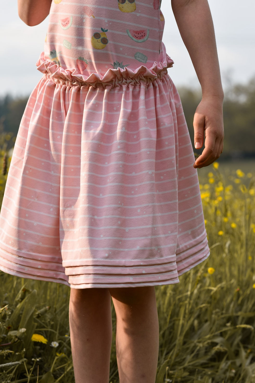 Miniaturbild: Jersey Hello Summer Kombistoff "Fruity Rose"