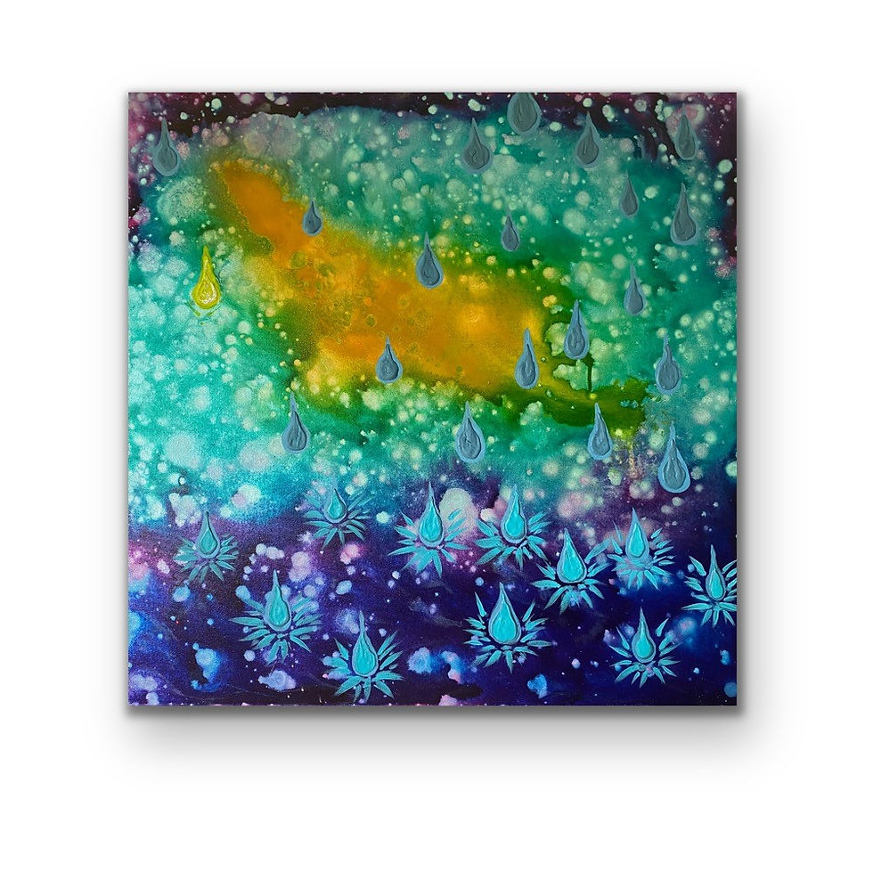Miniaturbild: Tränen der Freude ?  - 2021  - 70x70cm