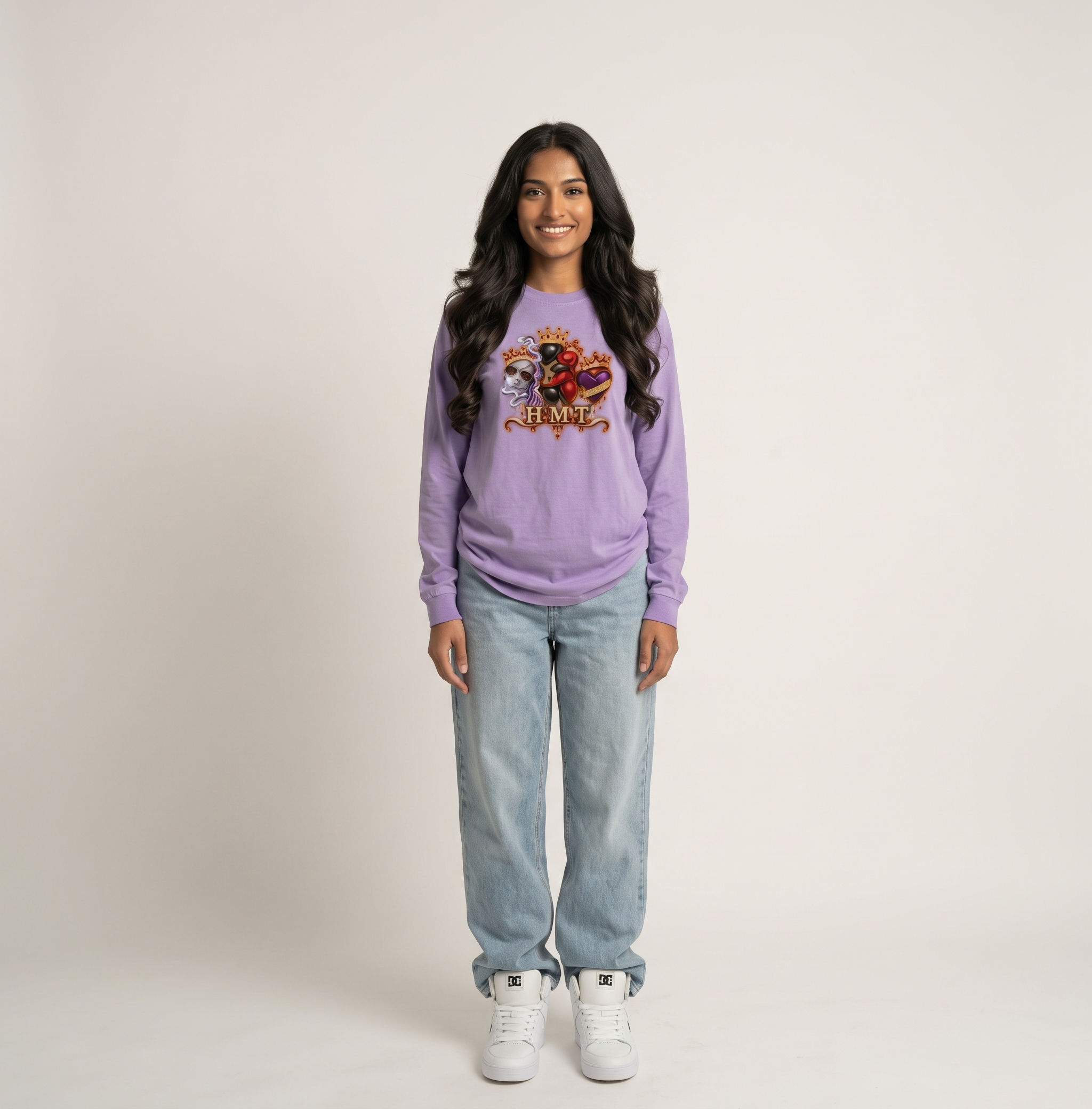 Acid Wash Oversize Long Sleeve T-Shirt
