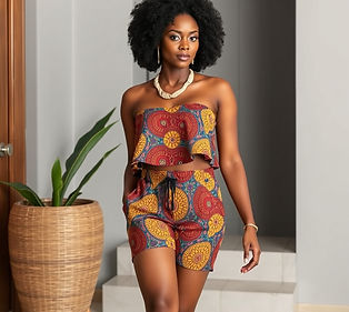 A shorts and top out fit for ladies made with African fabric.jpg
