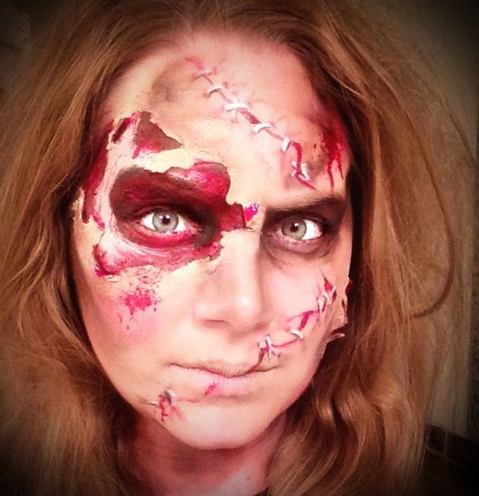 Zombie Face Painting