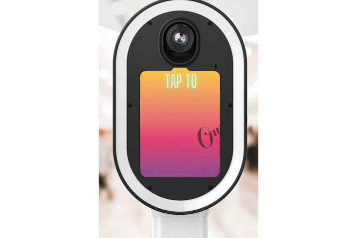 Tap To Start Screen Photo Booth Activation