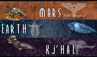Screenshot from promo trailer highlighing ship names.