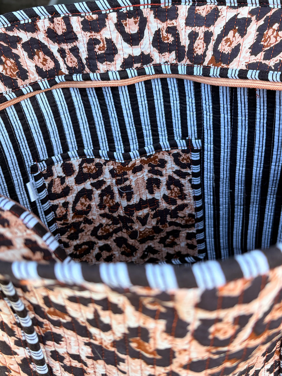 Thumbnail: Tote bag - ‘Leopard life’