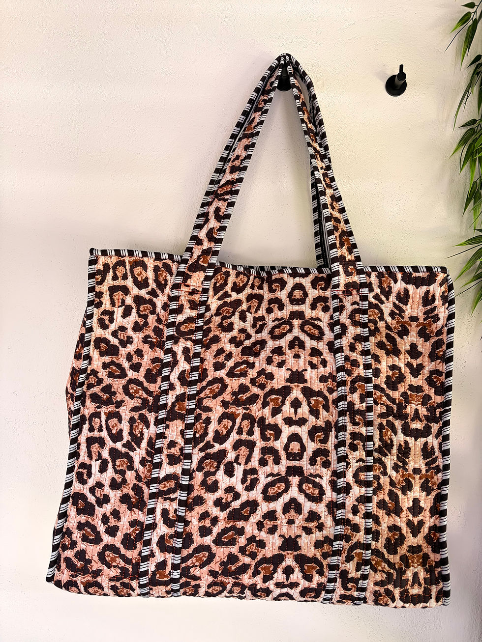 Thumbnail: Tote bag - ‘Leopard life’
