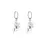 Thumbnail: Silver-colored star pendant earrings