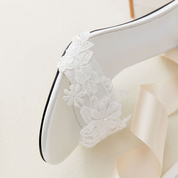 Miniature : Femmes similicuir talon bottier sandales chaussures de mariage pour la plage av