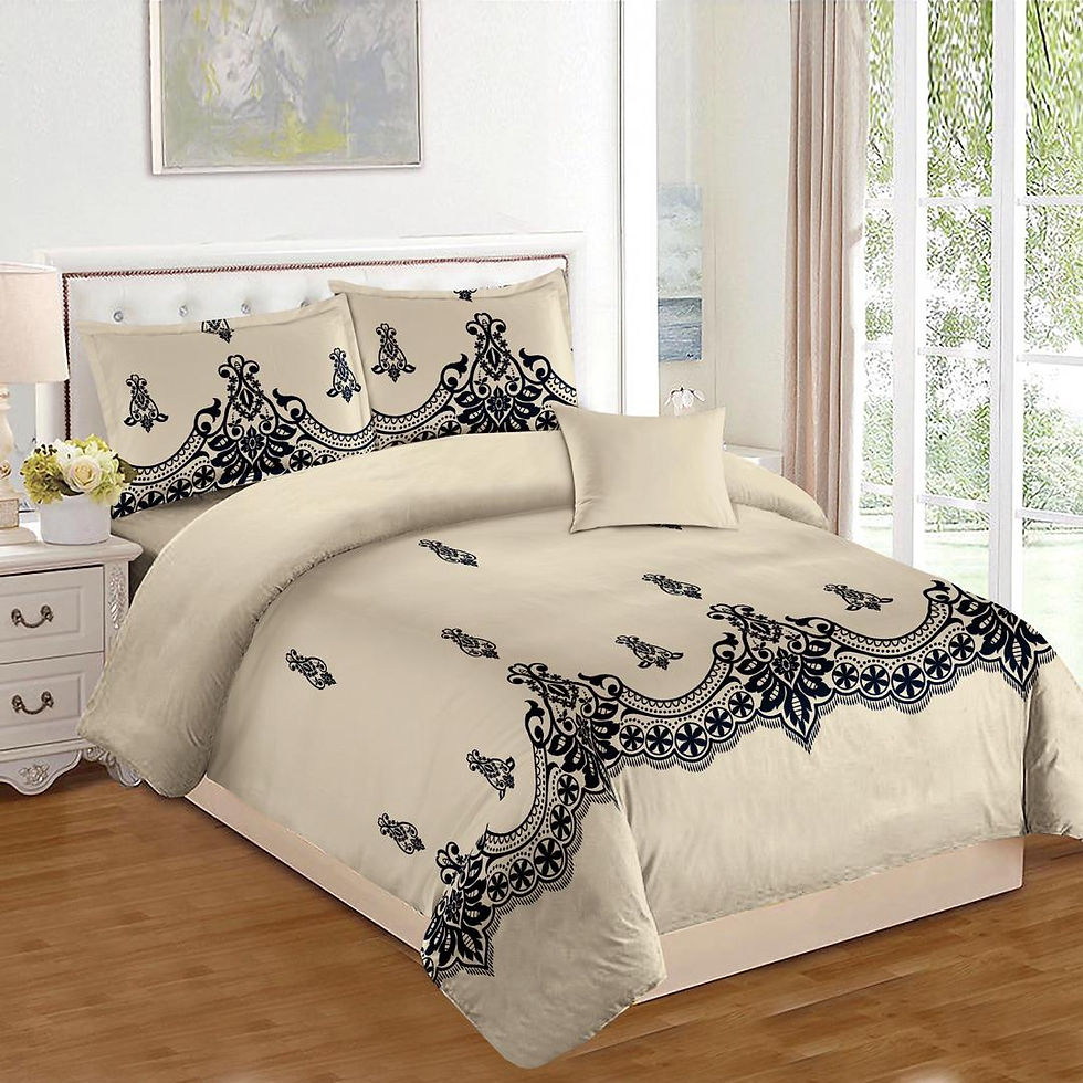 Thumbnail: Sonia-21-07 ديزاير لحاف نفر 3 قطع ميكرو سونيا