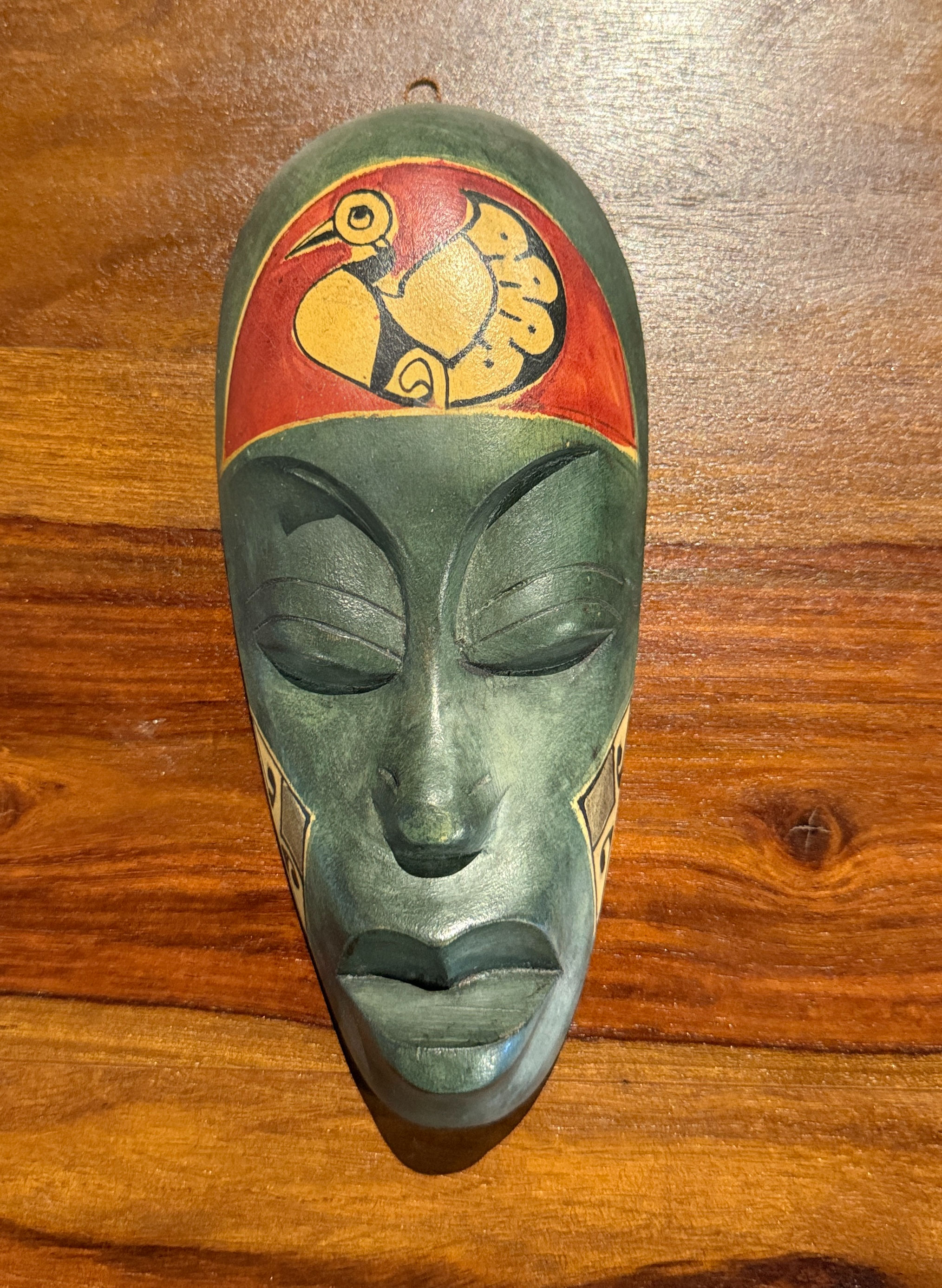 Decorative African mask for wall hanging.