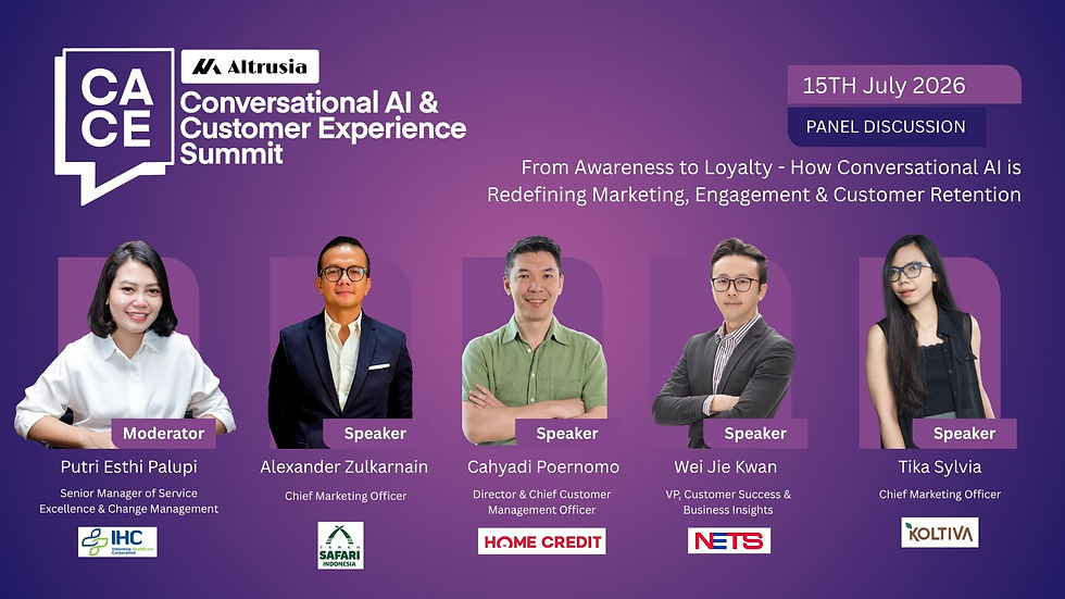 3rd Annual Conversational AI & Customer Experience Summit Indonesia 2026.