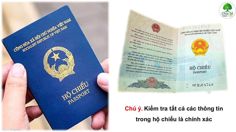 kiểm tra thông tin trong hộ chiếu