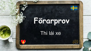 Mỗi ngày một từ - Förarprov