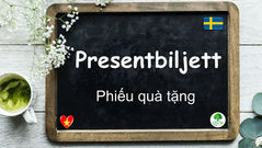 Mỗi ngày một từ: Presentbiljett