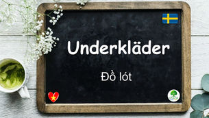 Mỗi ngày một từ: Underkläder